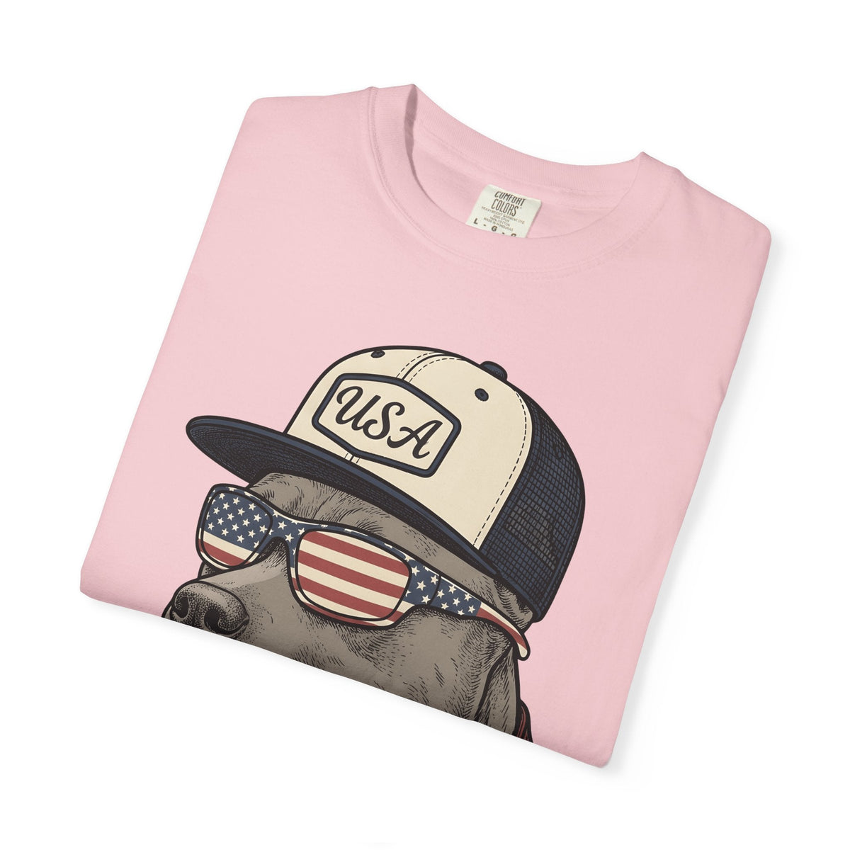 Flag Dog Shirt America Gift Women Classic Tee Bulldog product image 11