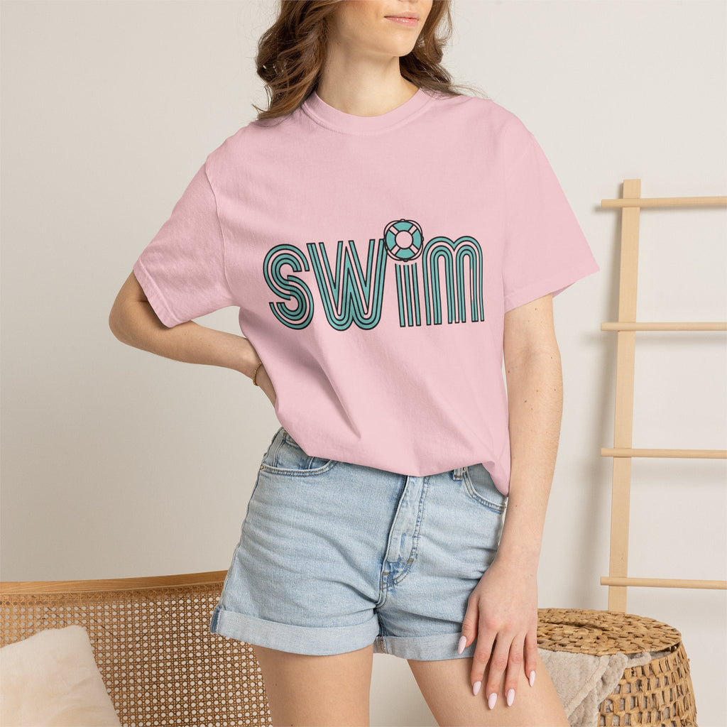 Swim Quote Shirt Swimming Coast Unisex Gift Modern Tee product image 12