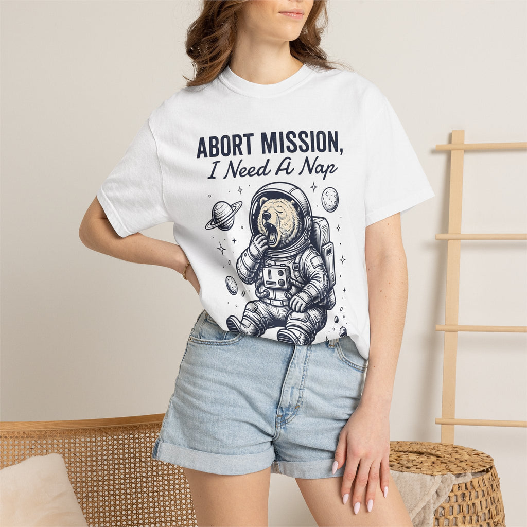 Astronaut Teddy Bear Cartoon T-Shirt – Funny Space Animal product image 6