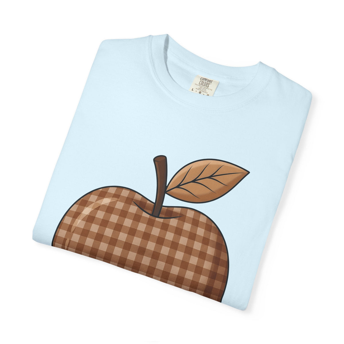 Plaid Apple Farmhouse T-Shirt – Fall Teacher Autumn Design product image 8