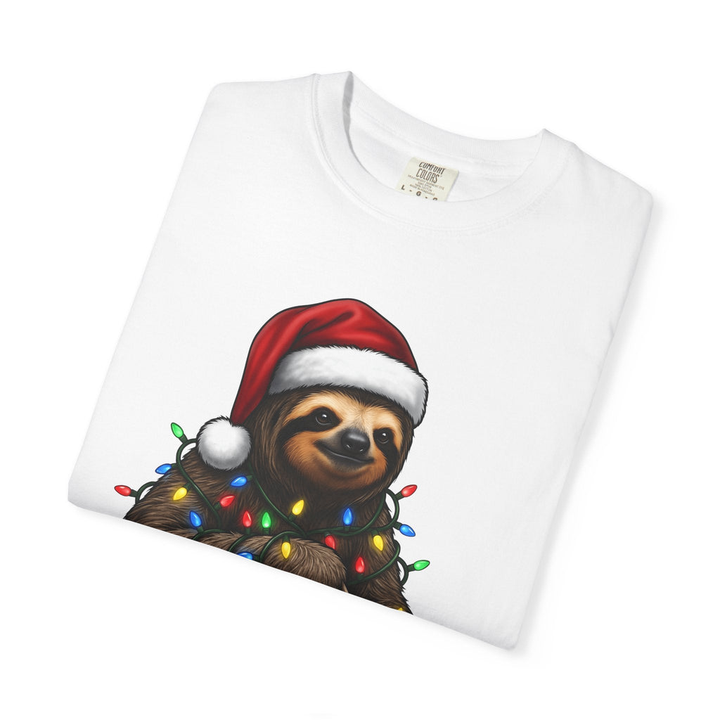 Sloth Holiday Hat Shirt Christmas Creatures Unisex Gift Animation Tee Sloth Hat