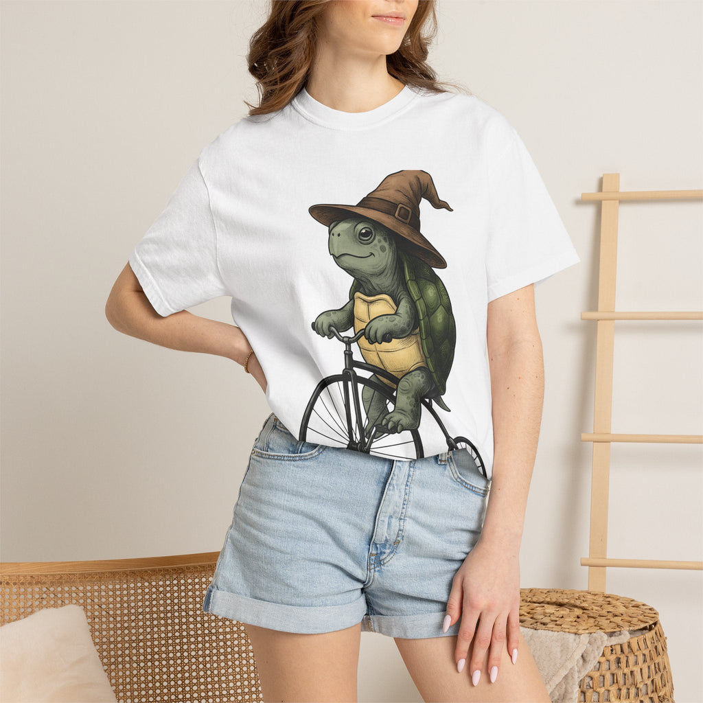 Turtle Bike Shirt Teacher Pets Unisex Gift Hand Drawn Tee product image 6
