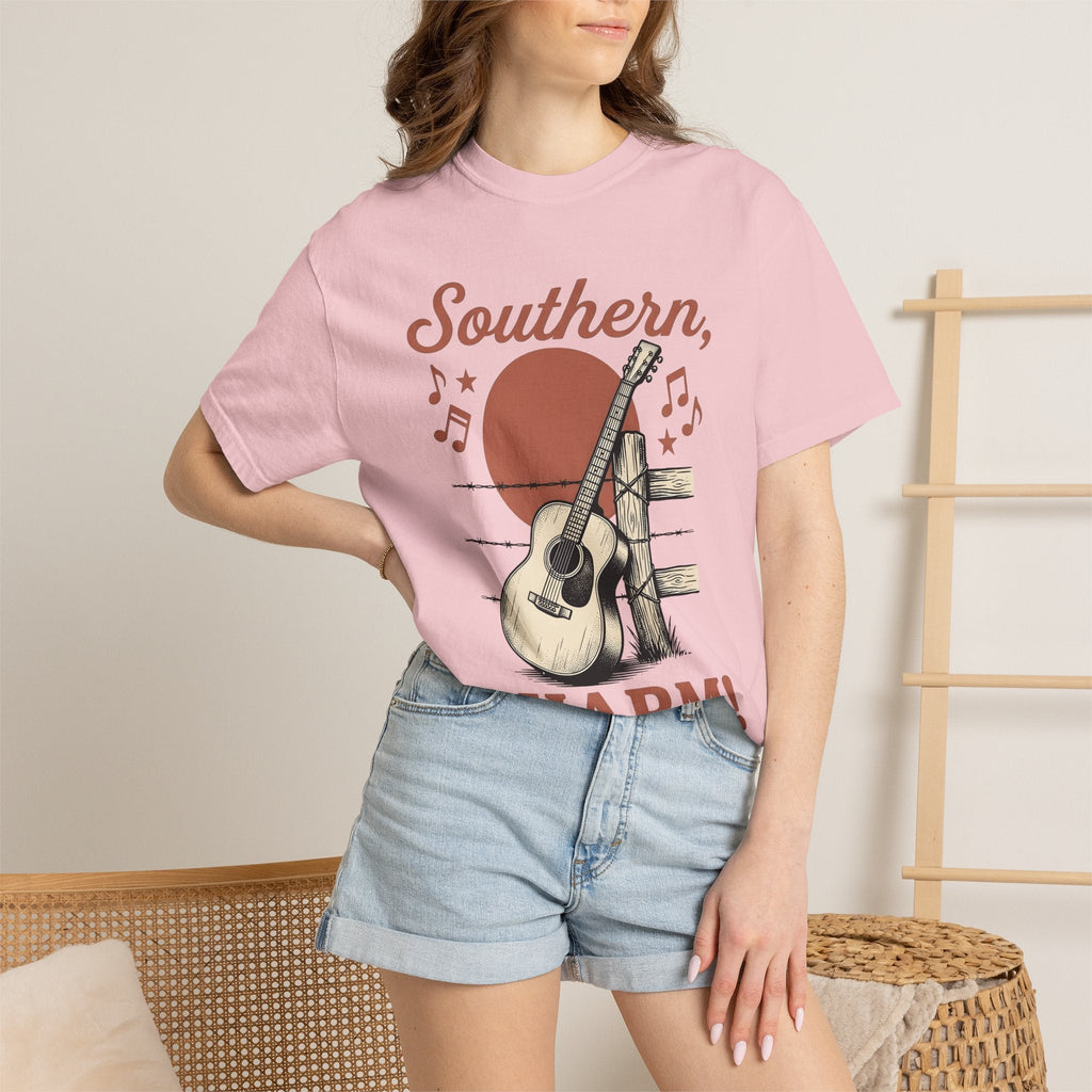 Guitar Fence Shirt Cowgirl Country Gift for Women Vintage product image 12