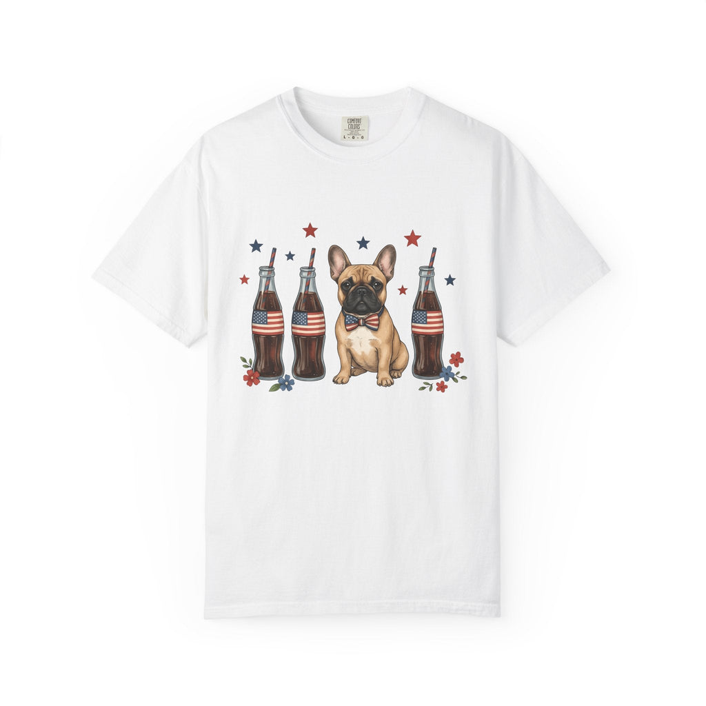 French Bulldog Shirt Dog Usa Unisex Gift Cartoon Tee product image 1