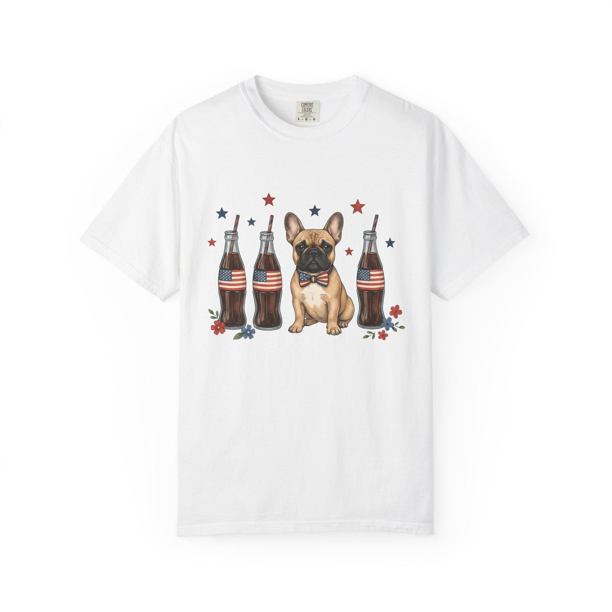 French Bulldog Shirt Dog Usa Unisex Gift Cartoon Tee product image 1