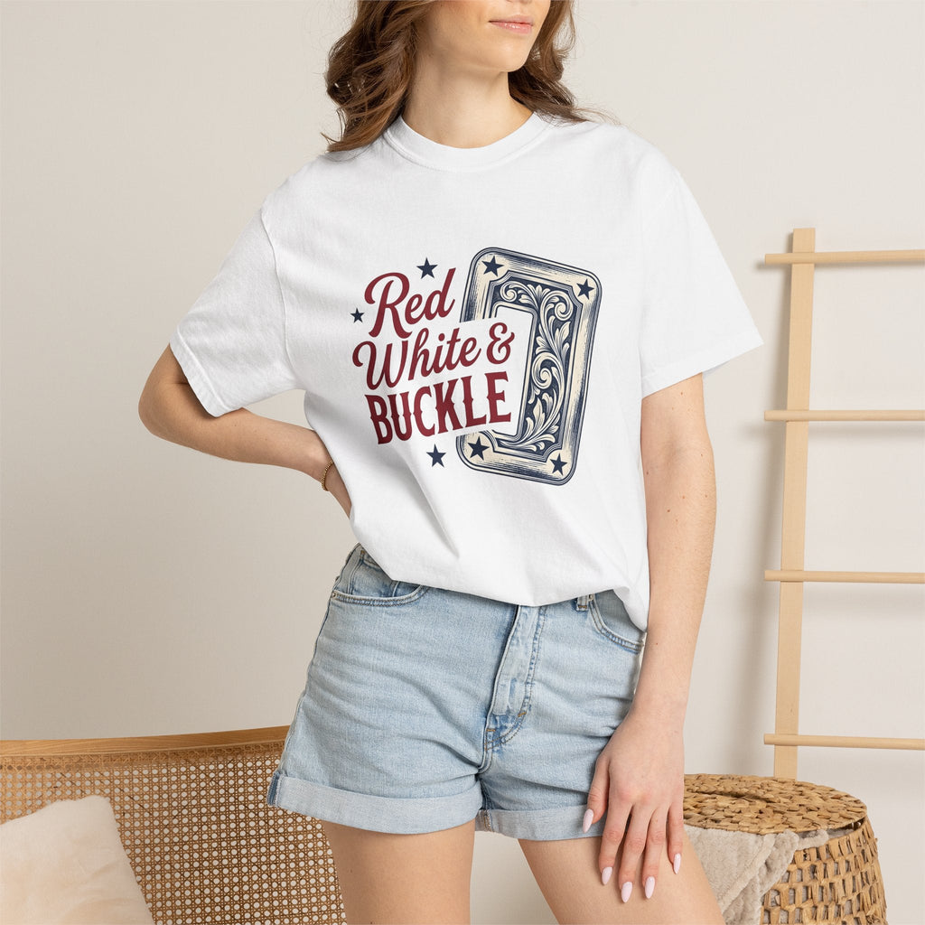 Cowboy Belt Buckle Shirt 4th Of July Rodeo Unisex Gift product image 6