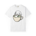 Rabbit Coffee Mug Shirt Coffee Pet Unisex Gift Cute Tee Bunny T-Shirt Coffee Fan