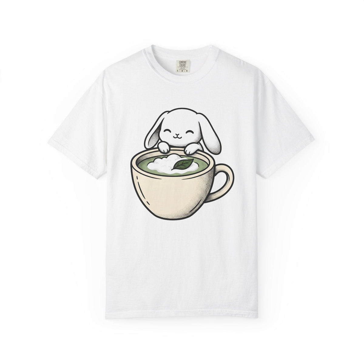 Rabbit Coffee Mug Shirt Coffee Pet Unisex Gift Cute Tee Bunny T-Shirt Coffee Fan
