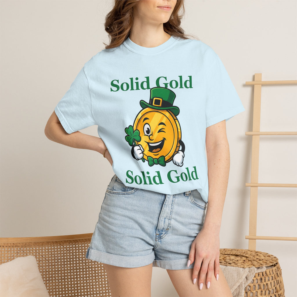 Gold Currency Figure Shirt St Patrick's Day Luck Unisex product image 9