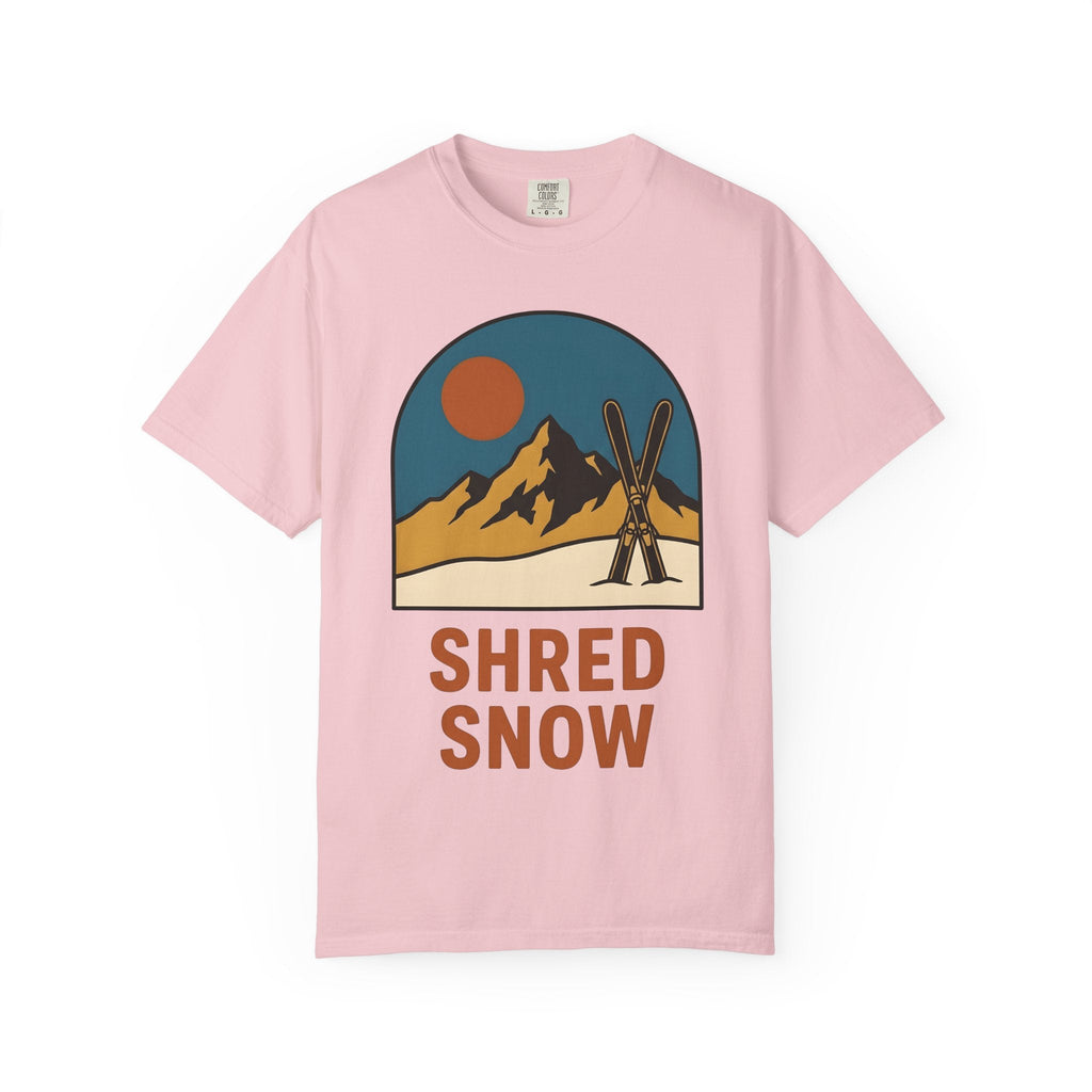Alpine Skis Shirt Skiing Exploration Unisex Gift Hand Drawn product image 3