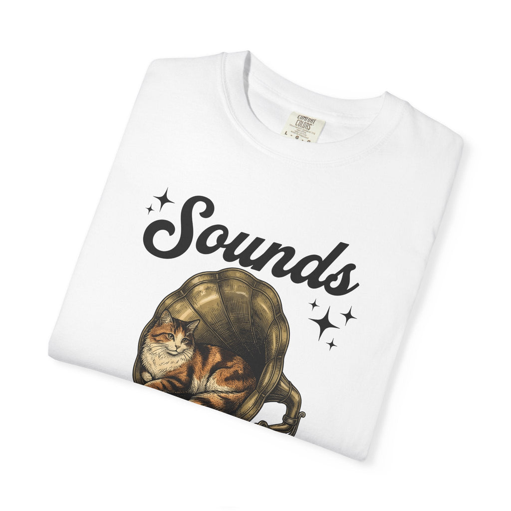Cat Gramophone Shirt Music Unisex Gift Vintage Tee product image 5