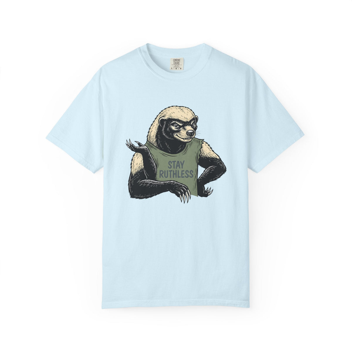 Honey Badger Cartoon T-Shirt – Funny Wild Animal Humor product image 2