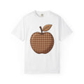 Plaid Apple Farmhouse T-Shirt – Fall Teacher Autumn Design product image 1