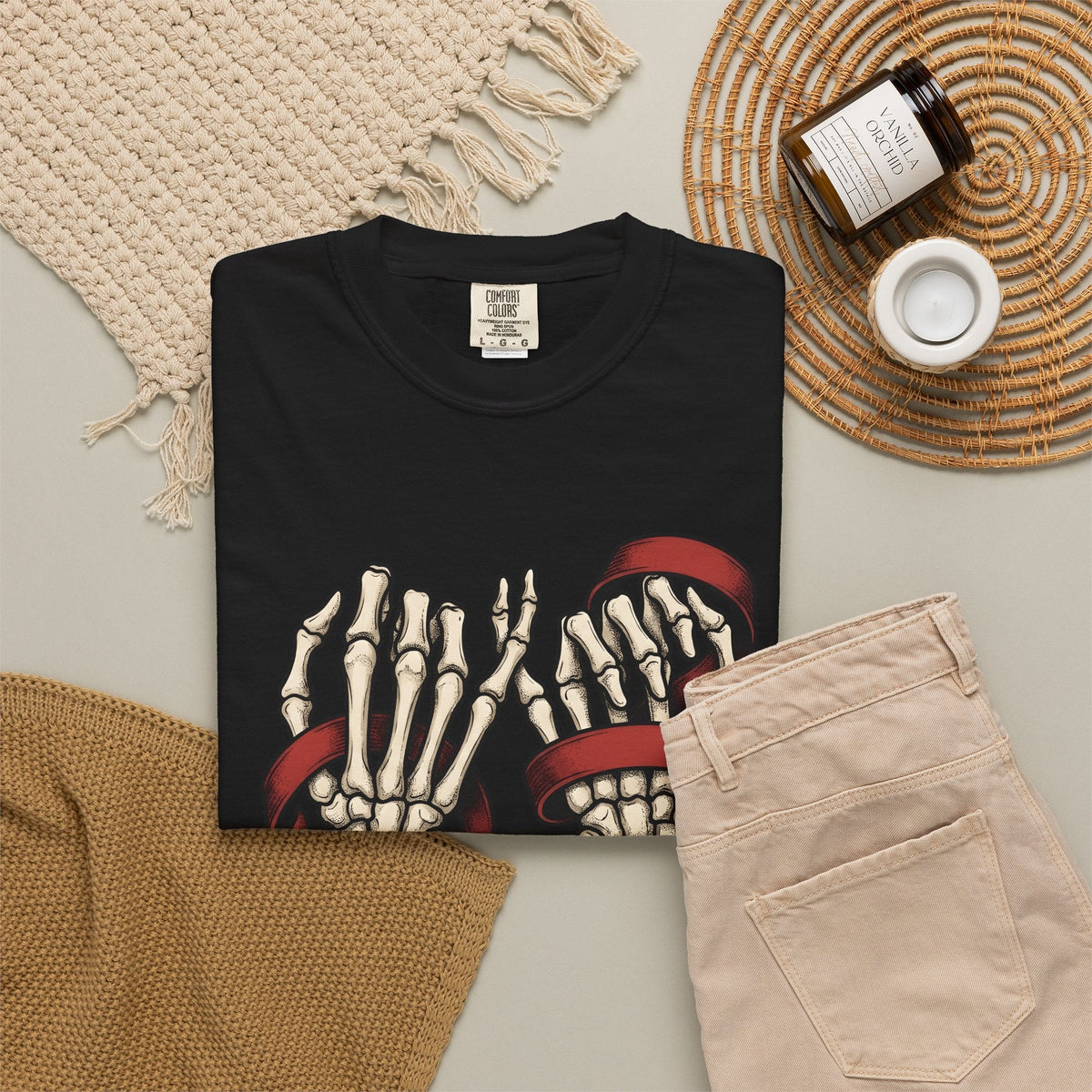 Skeleton Hands Shirt St. Valentine's Day Gothic Unisex Gift product image 16
