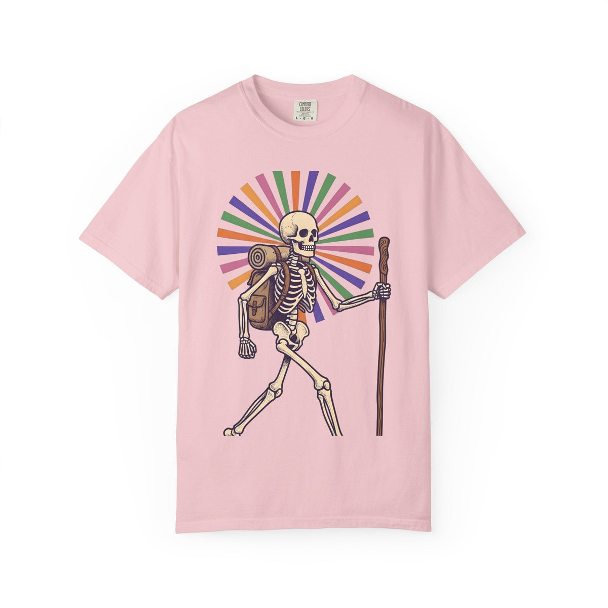 Skull Backpacker Shirt Hiking Camping Gift Women Rustic Tee product image 3
