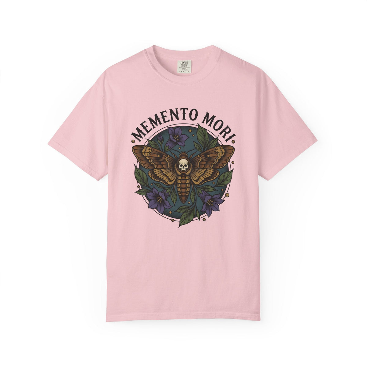 Death Moth Shirt Gothic Floral Gift Women Tattoo Tee product image 3