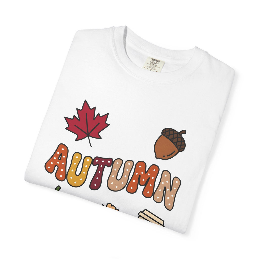 Fall Icons Line Art T-Shirt – Autumn Harvest Symbols product image 5