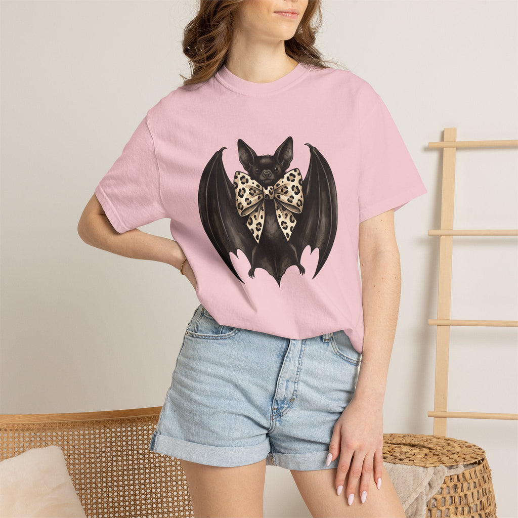 Bat Bow Tie Macabre T-Shirt – Spooky Chic Halloween Design product image 12