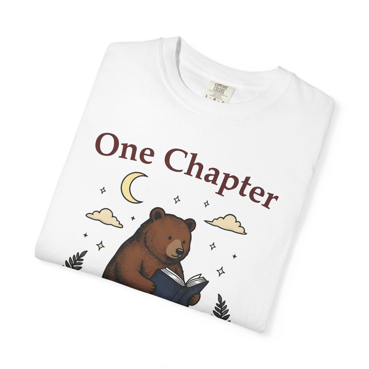 Bear Reading Moonlight Playful T-Shirt – Bookish Animal product image 5