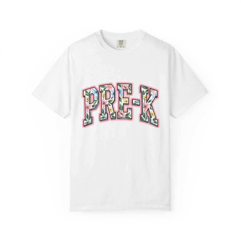 Floral Varsity Letters Shirt Teachers Unisex Gift Bold Tee product image 1