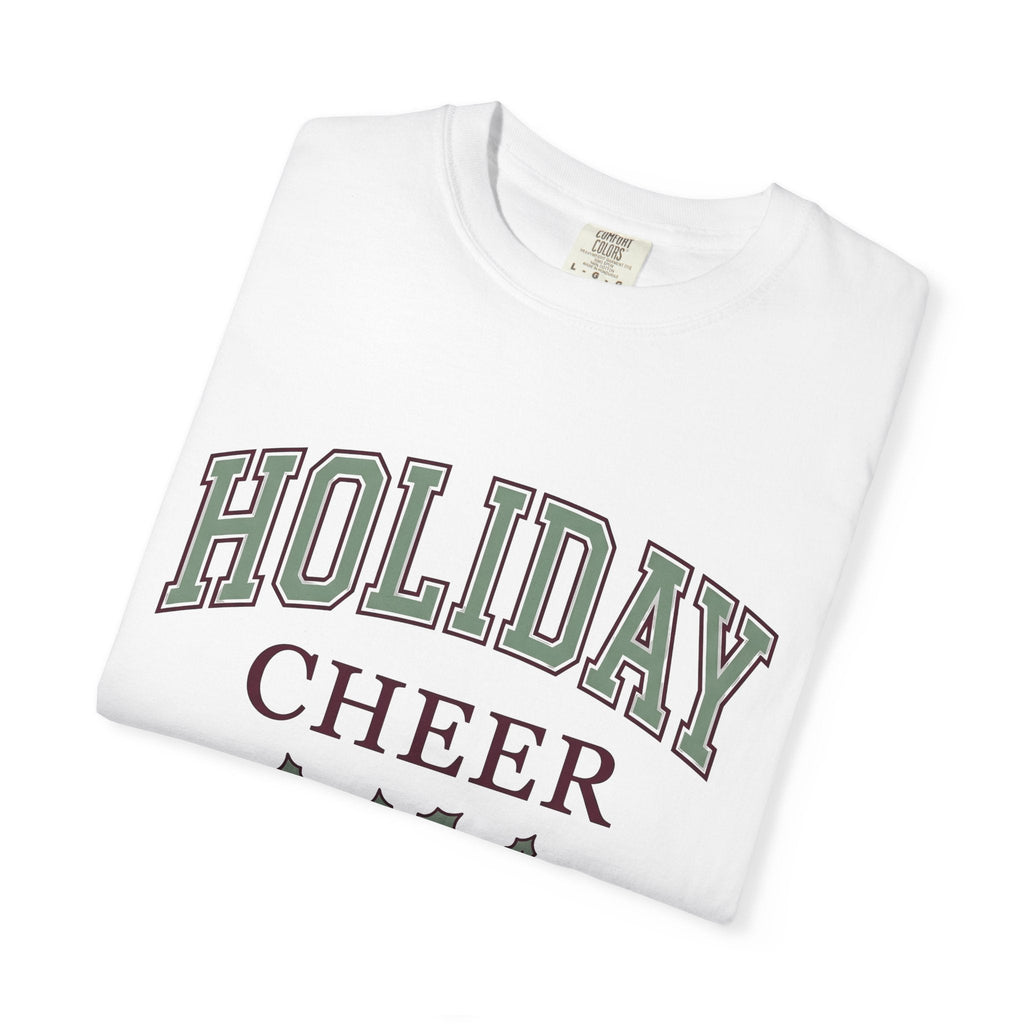 Holly Leaves Collegiate T-Shirt – Vintage Christmas Holiday product image 5