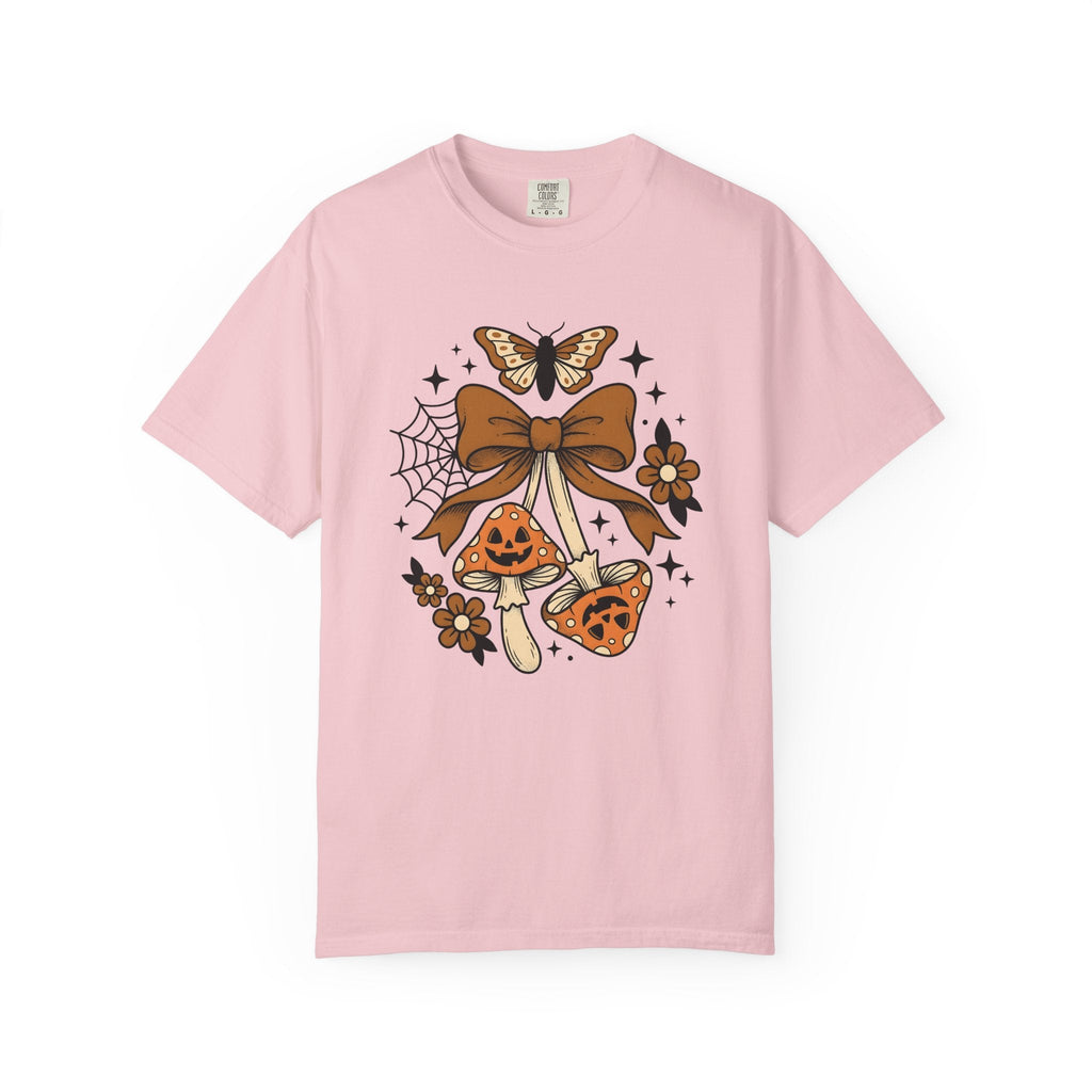 Jack O Lantern Fungi Ink T-Shirt – Dark Halloween Mushroom product image 3