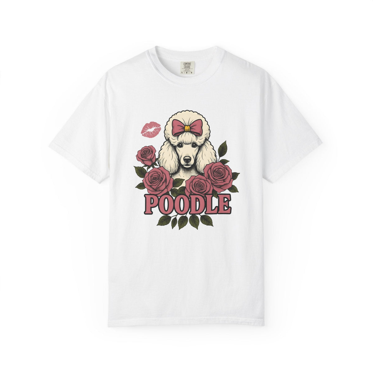 Poodle Puppy Shirt Dog Botanical Unisex Gift Retro Tee product image 1