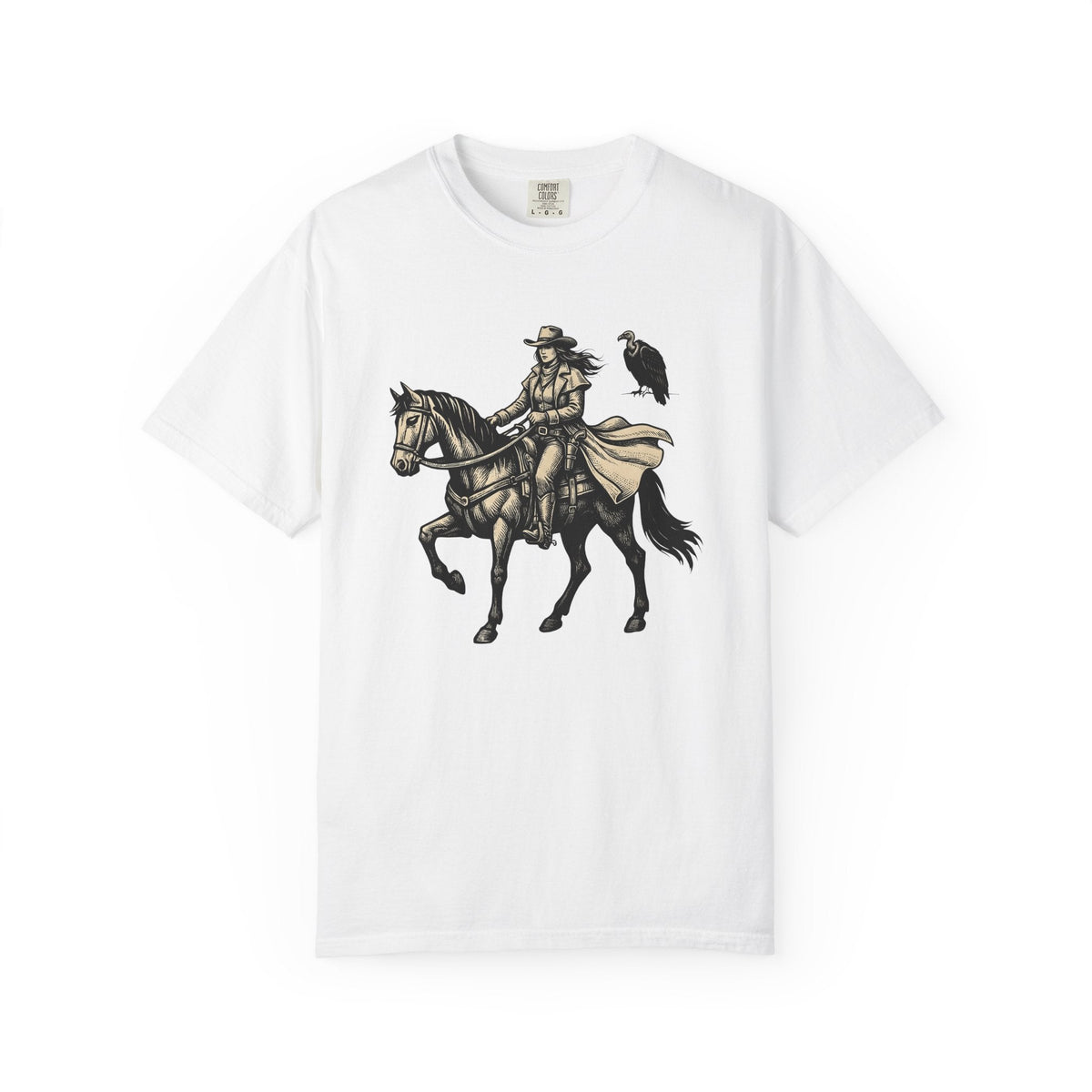 Cowgirl Horse Shirt Equestrian Gift for Women Hand Drawn product image 1