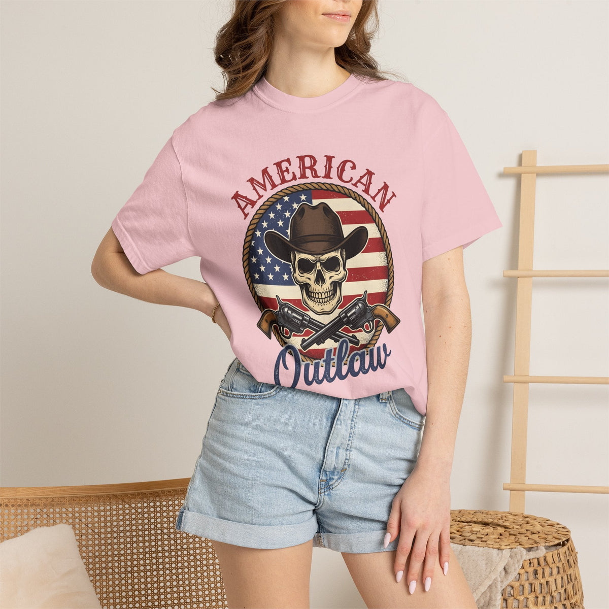 Western Skull Shirt America Cowboy Unisex Gift Antique Tee product image 12
