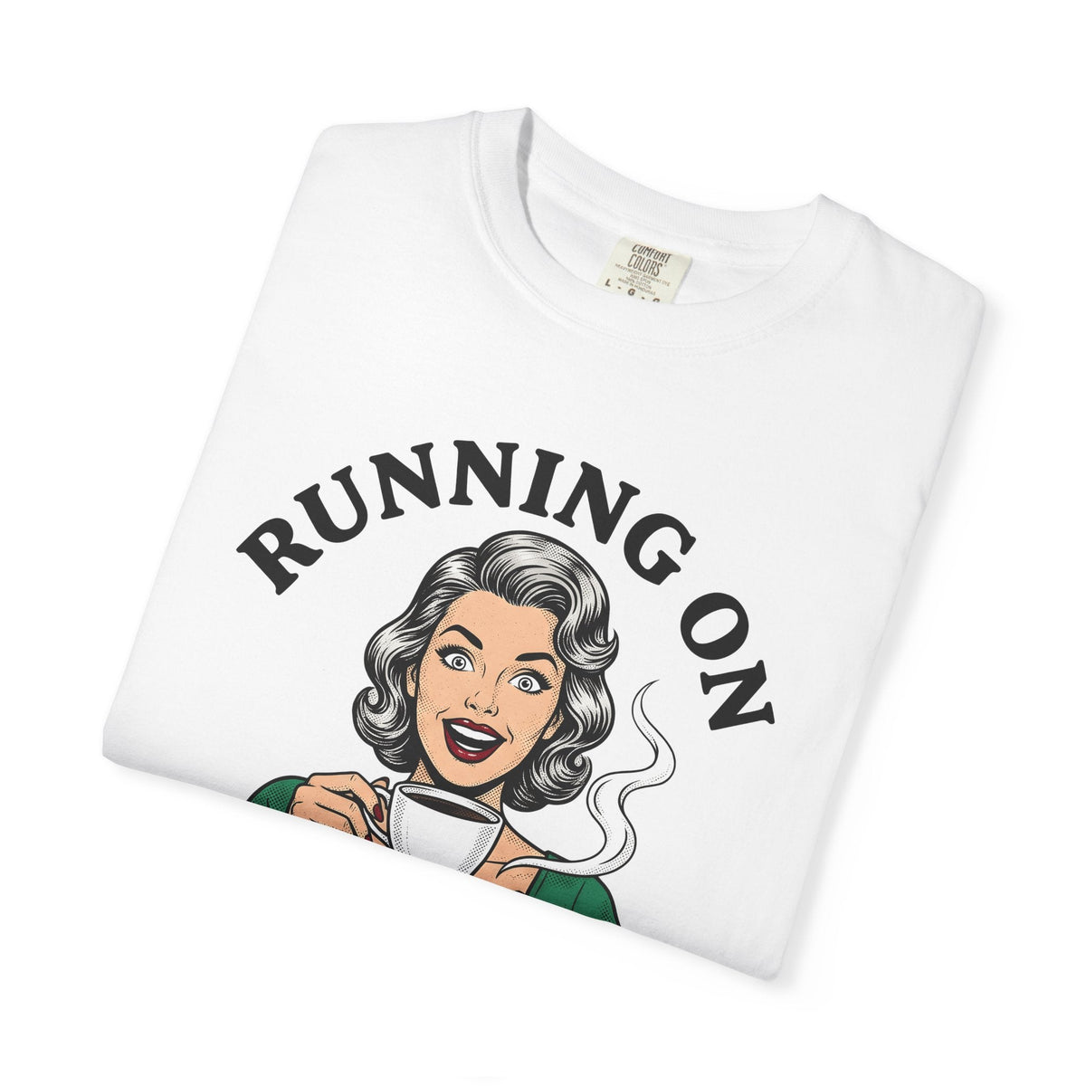 Vintage Woman Coffee Comic T-Shirt – Retro Caffeine Humor product image 5