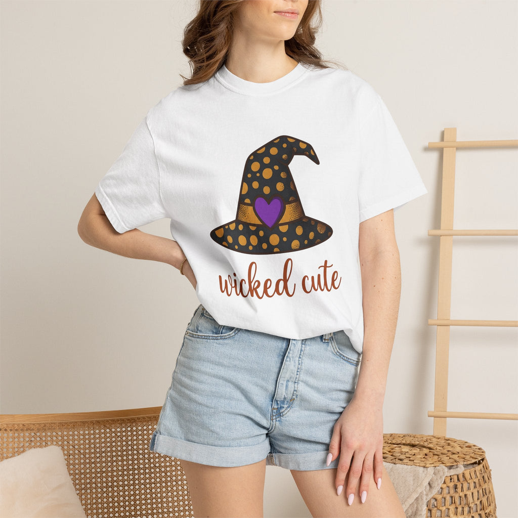 Witch Hat Shirt Halloween Enchantment Unisex Gift Playful Tee Pointy Hat T-Shirt