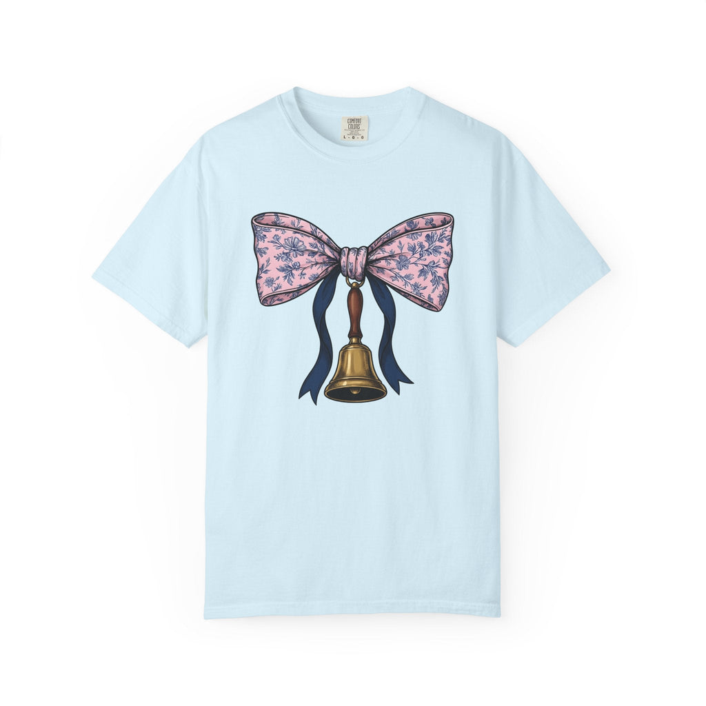 School Bell Antique T-Shirt – Vintage Teacher Pencil product image 2