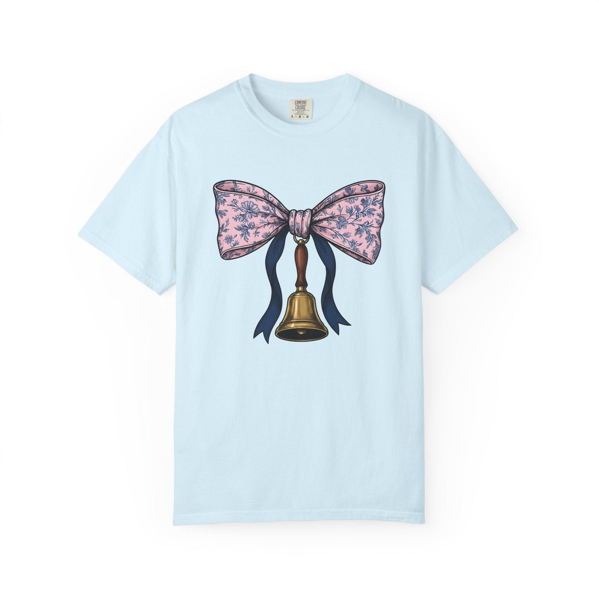 School Bell Antique T-Shirt – Vintage Teacher Pencil product image 2