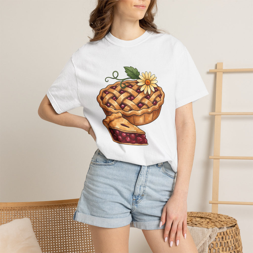 Cherry Pie Shirt Desserts Baking Unisex Gift Watercolor Tee product image 6