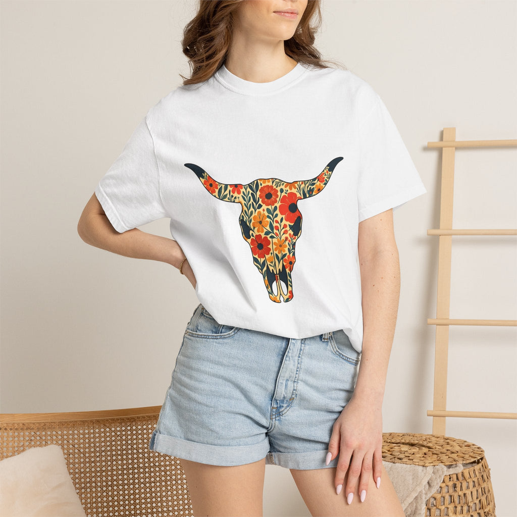 Steer Skull Shirt Cowgirl Ranch Gift for Women Southwestern product image 7