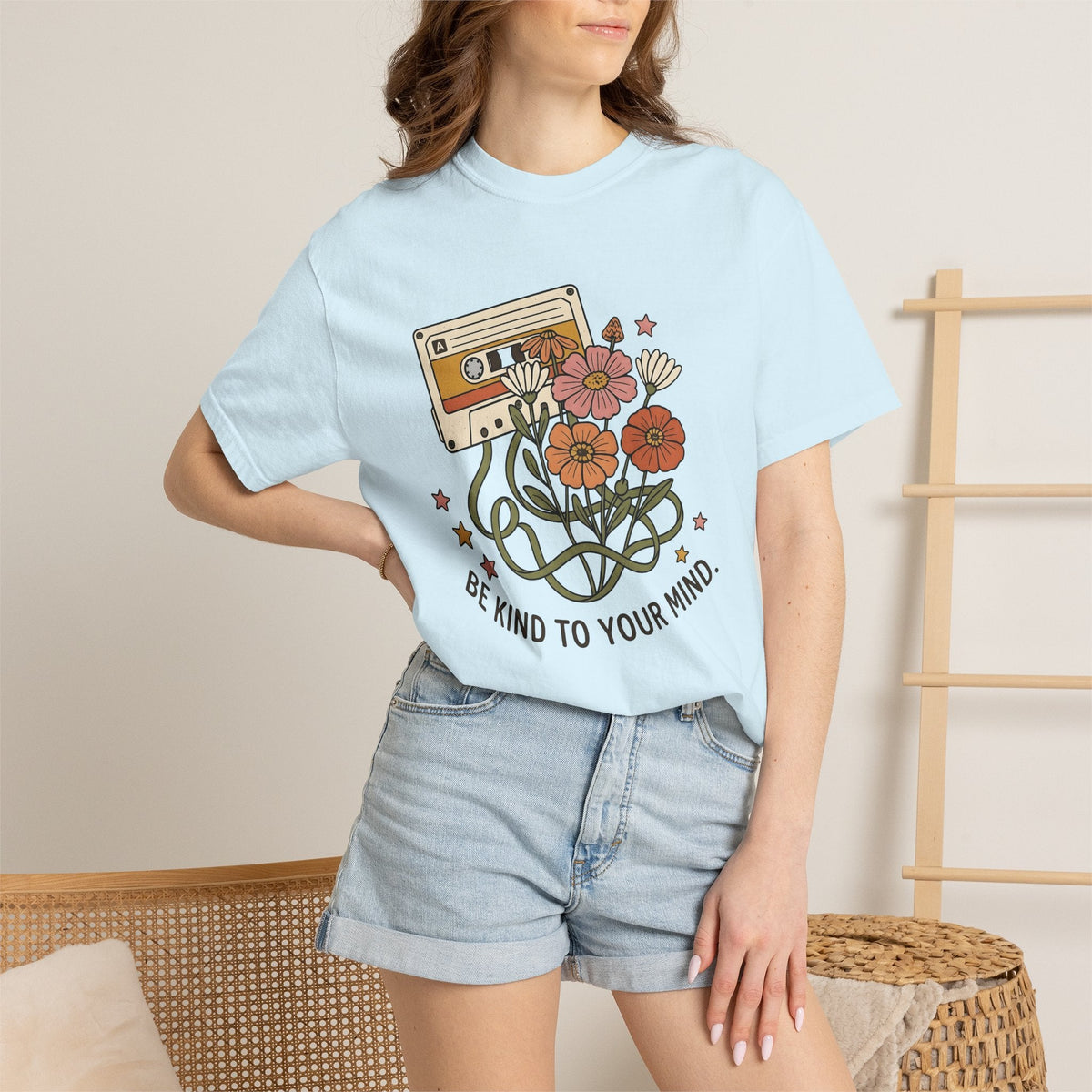 Cassette Tape Blooms Shirt Boho Chic Instruments Unisex product image 9