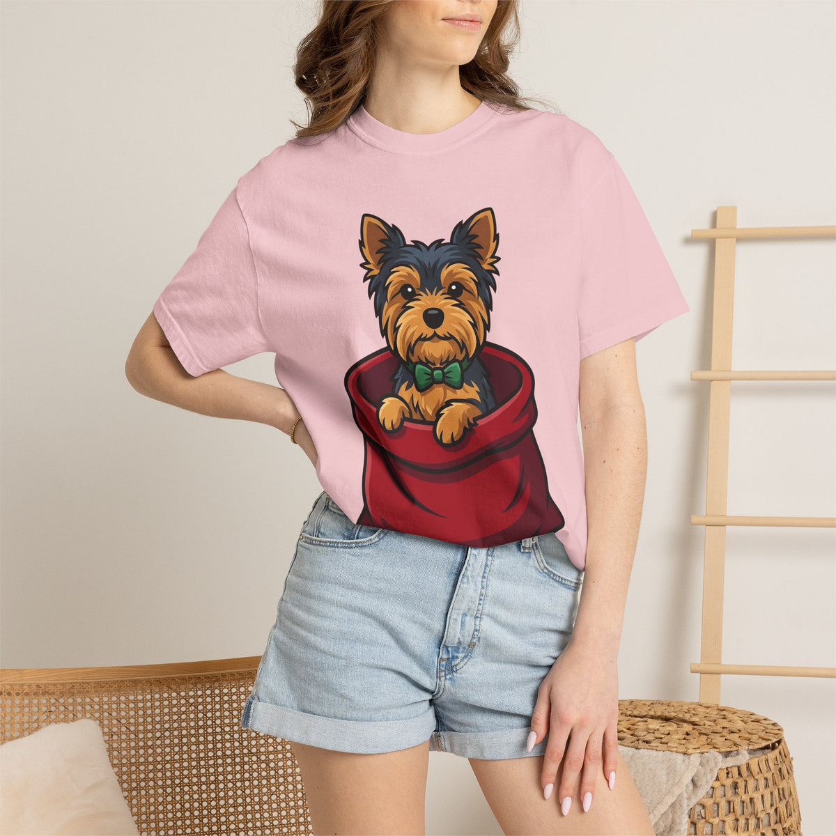 Yorkie Puppy Shirt Dog Pet Supplies Gift Women Pop Art Tee product image 12