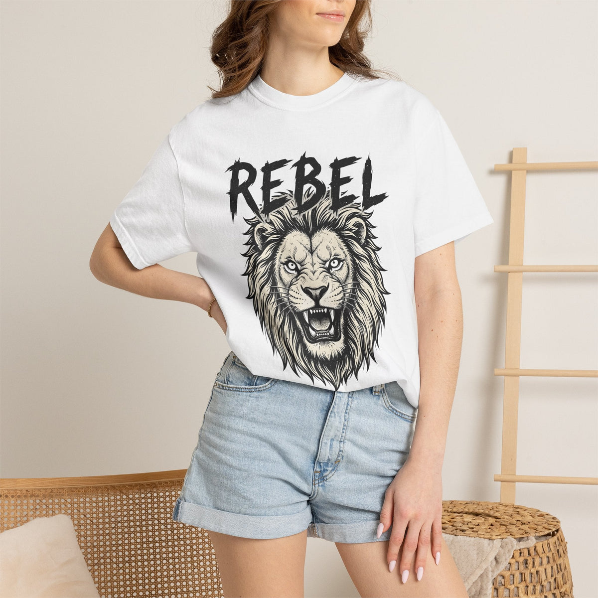 Lion Face Shirt Animals Fauna Unisex Gift Ink Tee T-Shirt product image 6