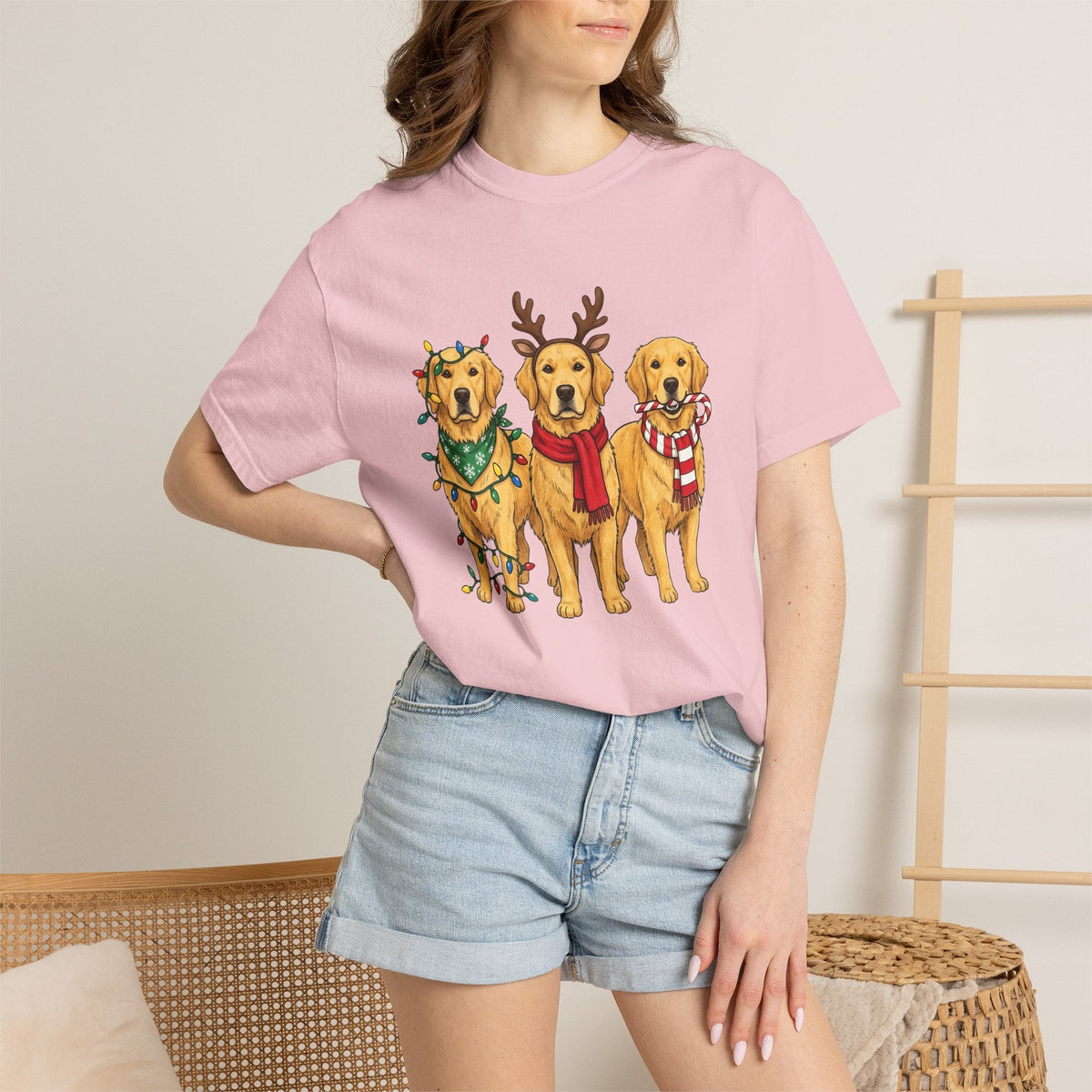 Retriever Dog Shirt Christmas Pets Unisex Gift Sketch Tee product image 12