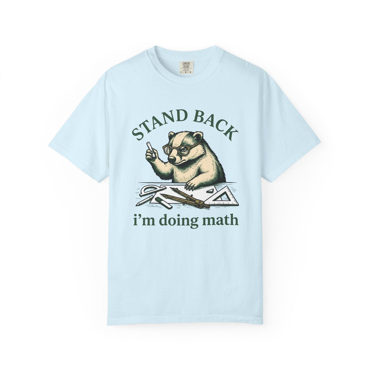 Badger Glasses Shirt Teachers Math Unisex Gift Hand Drawn product image 2