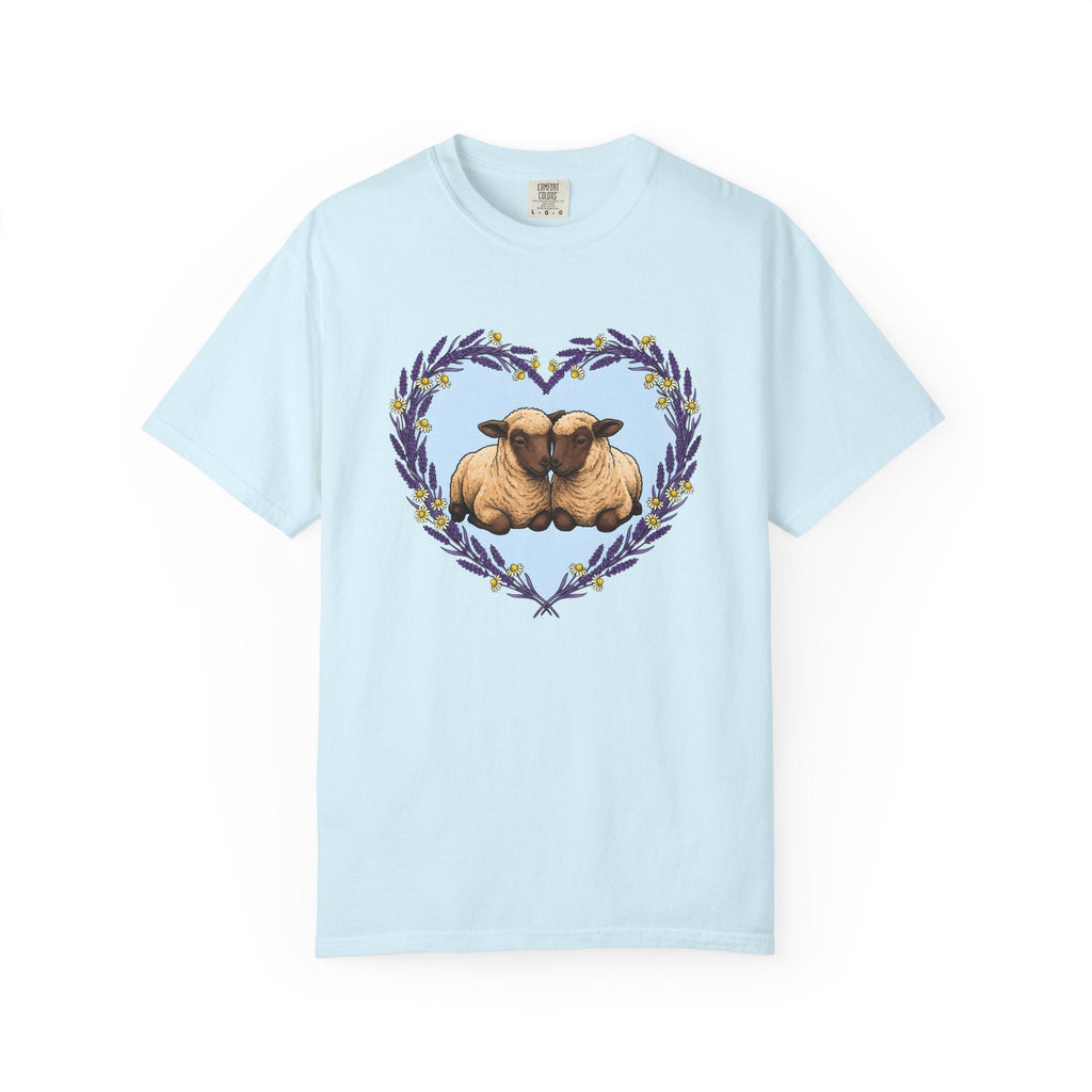 Sheep Couple Shirt Cute Pet Unisex Gift Sketch Tee Ewe product image 2