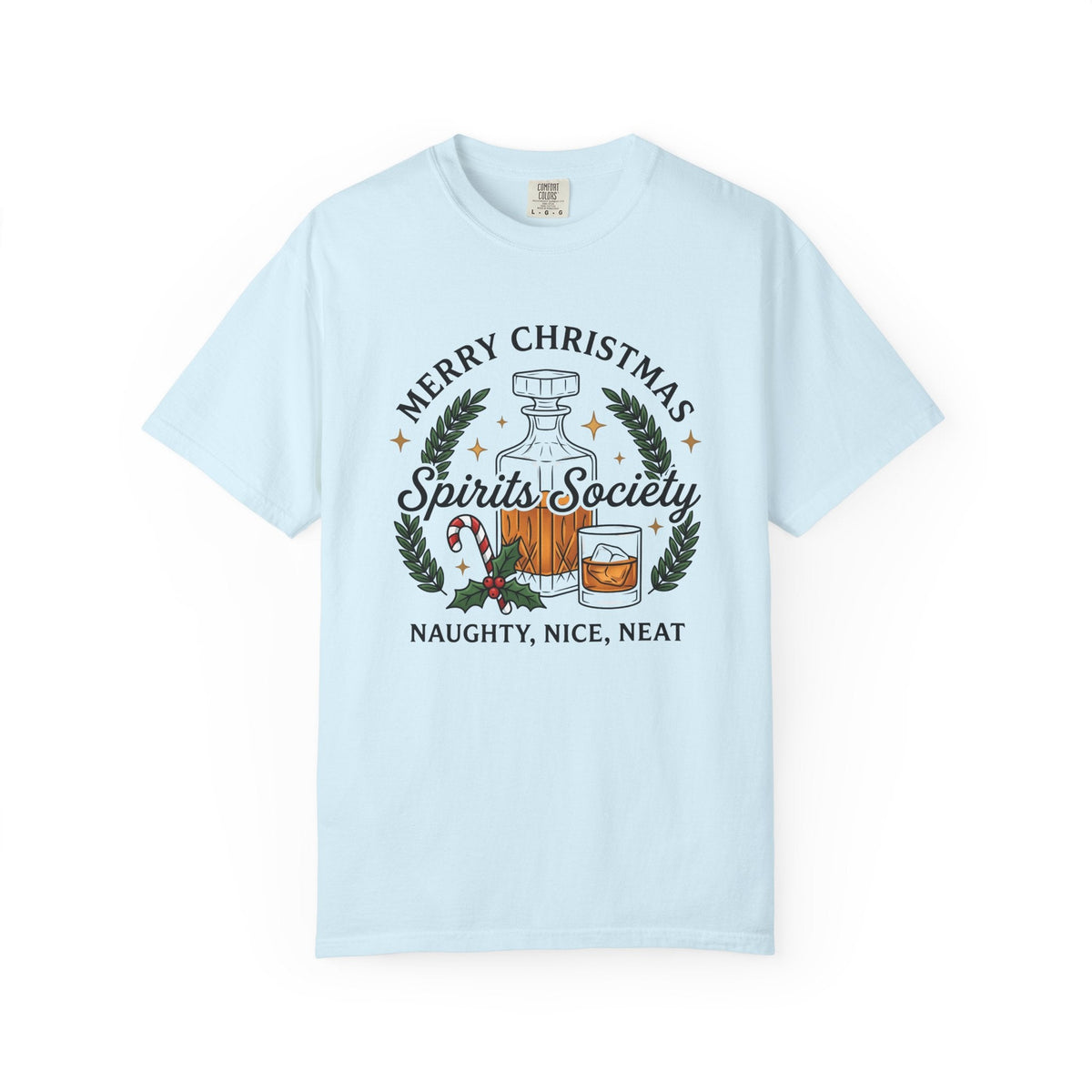 Bourbon Decanter Seasonal T-Shirt – Christmas Holiday Drink product image 2