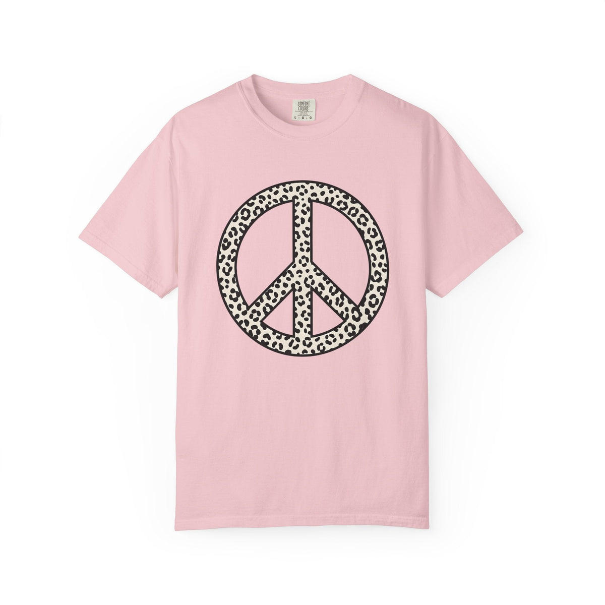 Wild Cat Peace Sign Shirt Animal Print Vintage Gift Women product image 3