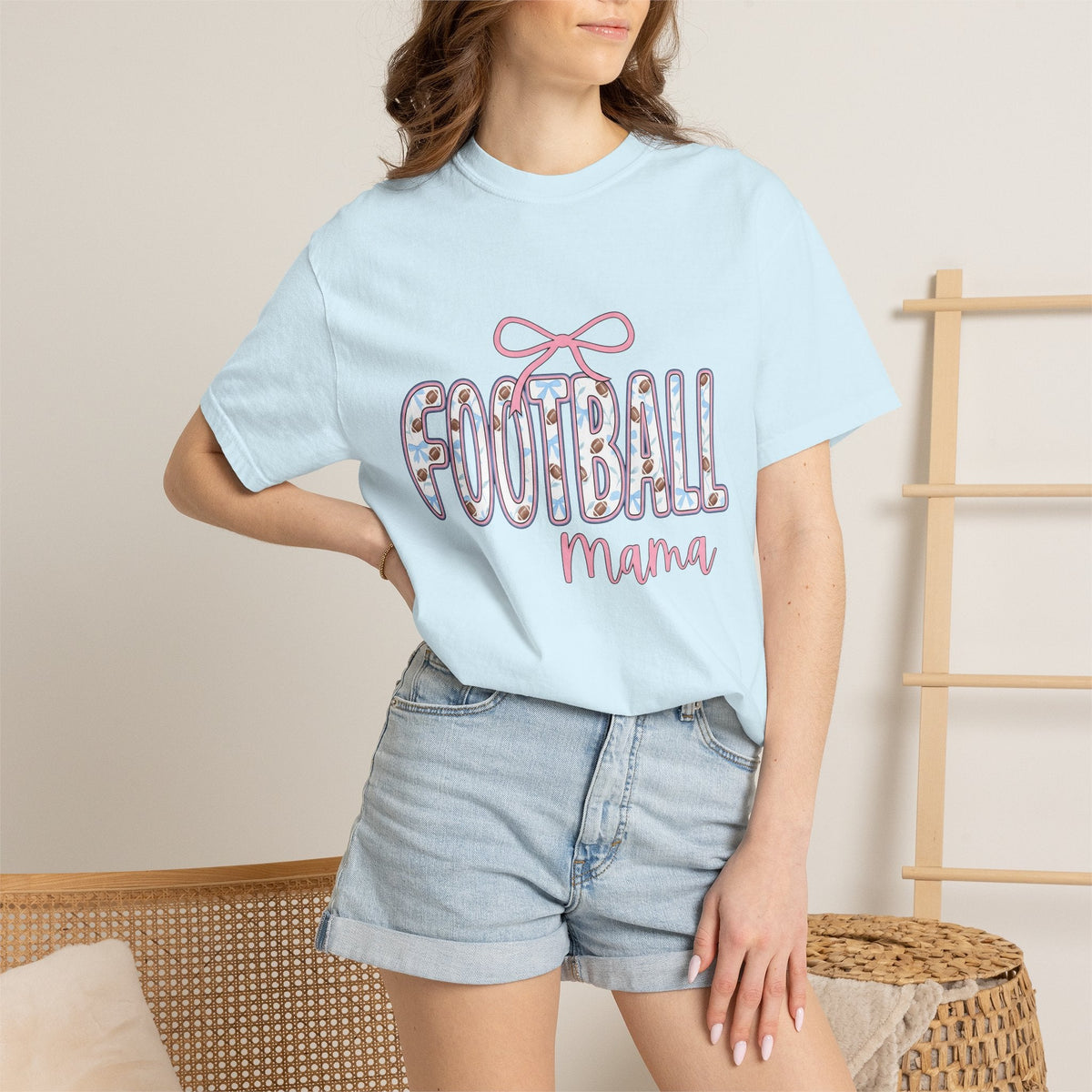 Football Motif Shirt Moms Recreation Gift Women Lively Tee product image 9