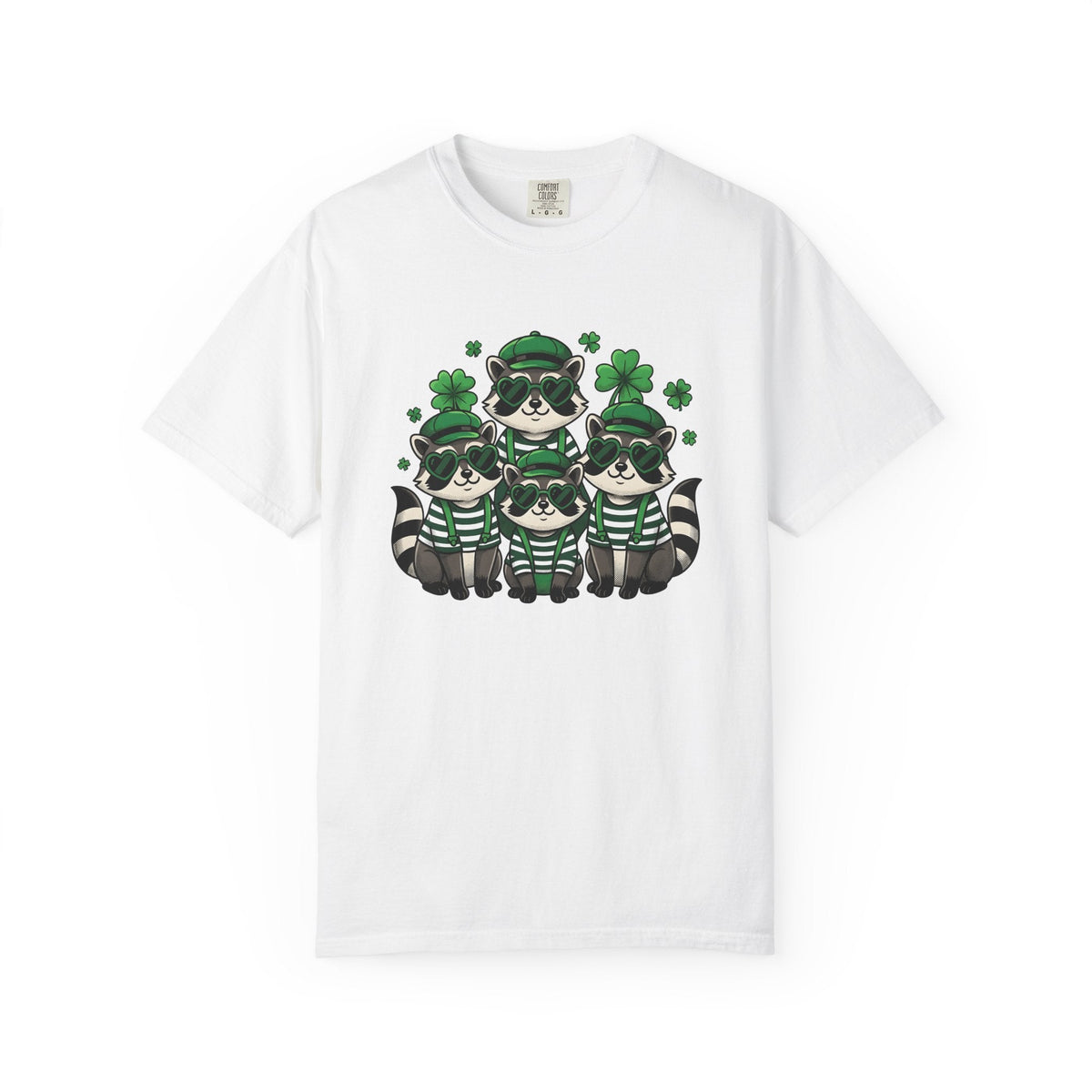 Raccoon Group Shirt St Patrick's Day Animal Unisex Gift product image 1