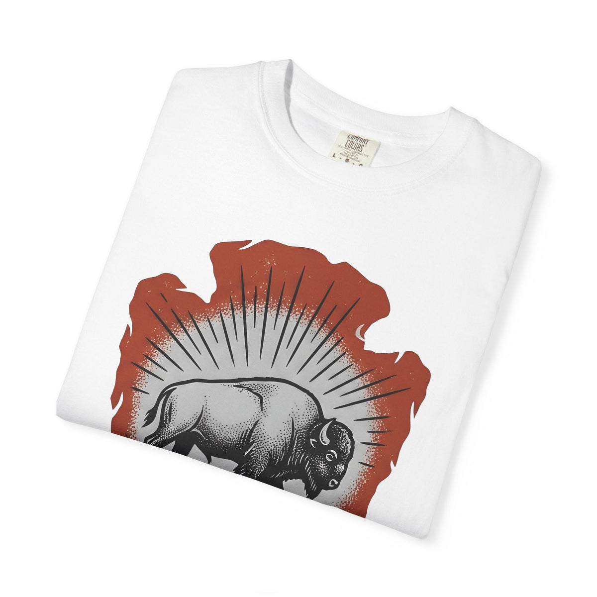 Buffalo Design Shirt Animal Wilderness Unisex Gift Retro product image 5