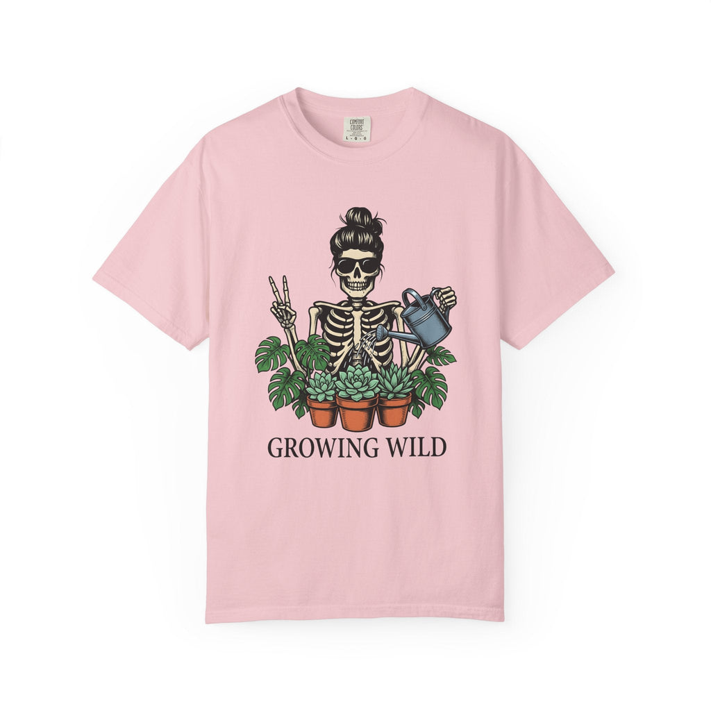 Skeleton Gardener Bold T-Shirt – Funny Halloween Plant product image 3