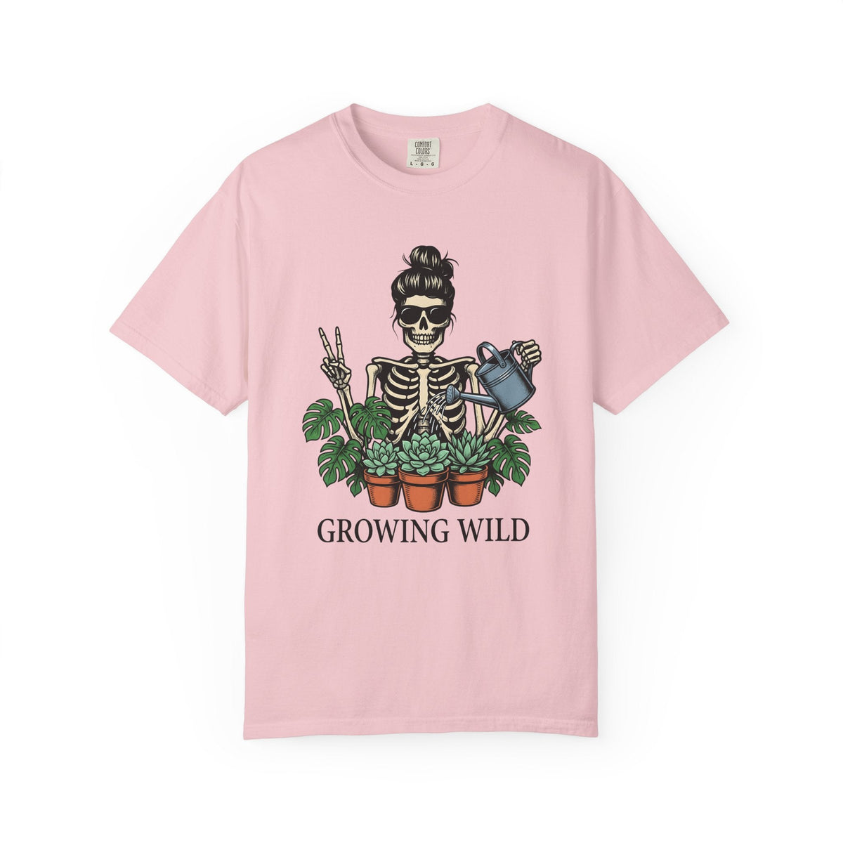 Skeleton Gardener Bold T-Shirt – Funny Halloween Plant product image 3