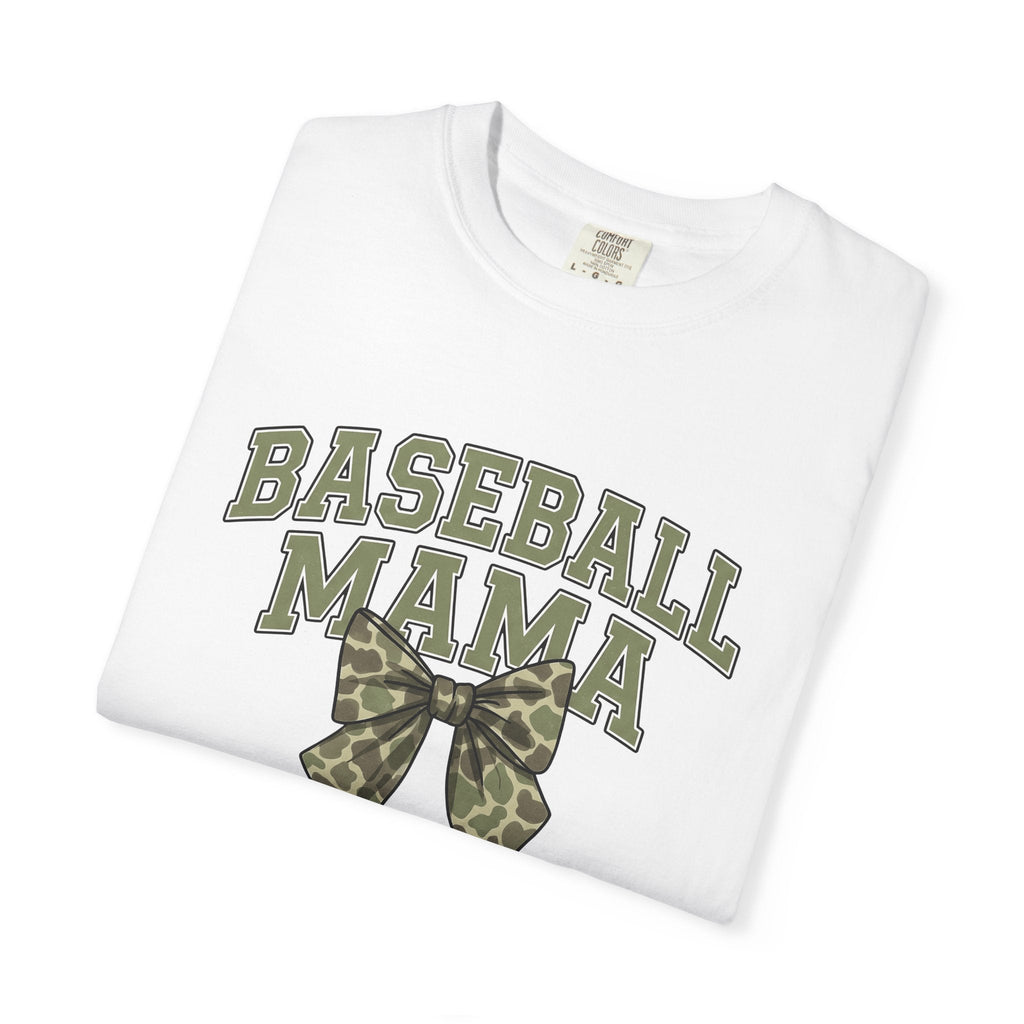 Camo Hair Bow Shirt Baseball Mom Competition Gift for Women product image 5