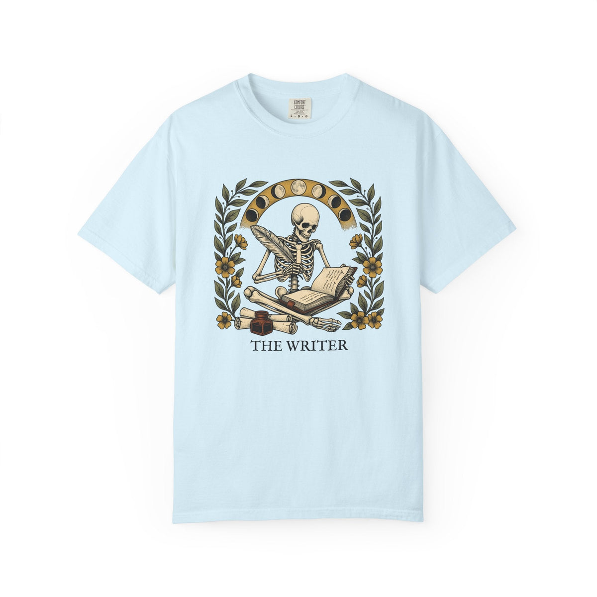 Bony Writer Shirt Boho Chic Macabre Unisex Gift Blackwork product image 2